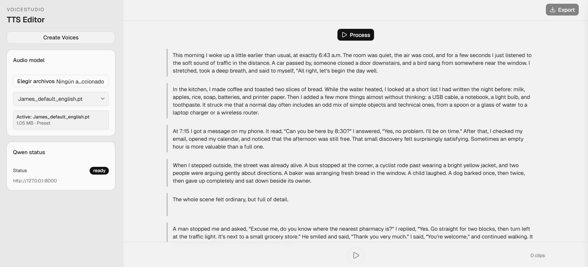 VoiceStudio UI preview